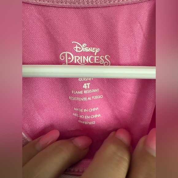 K1 Disney Princess Size 4T Kids Gown Sleepwear Pjs Pajama - Picture 3 of 9